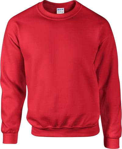 Gildan DryBlend Adult Set-In Crew Neck Sweatshirt (13 kleuren) (Rood)