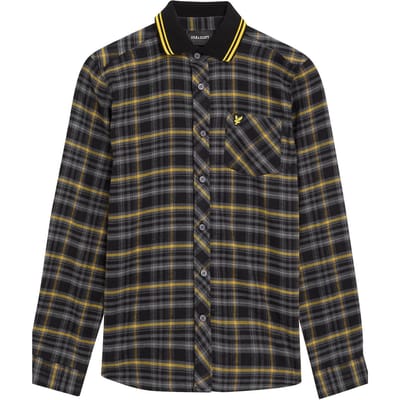 Lyle & Scott Tartan Shirt Jet Black Taglia: 5/6 | Camicie Outlet | kids | Nero