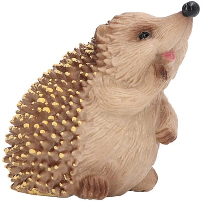 Egelbeeldjes Simulatie Handgeschilderd Levensgetrouw Realistisch Egel Figuren Model voor Tuin beige
