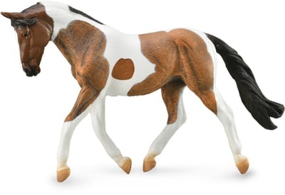 COLLECTA Figurine - Pinto Merrie Voskleurig - (Xl) - Paarden - Handgeschilderd - Miniatuur