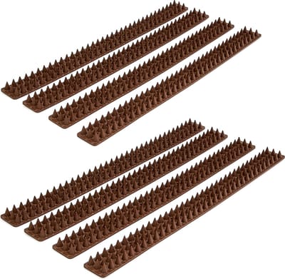 8x duivenpin schutting - set - vogelpinnen kunststof - 1.7 cm lange vogelwering