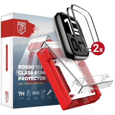 Rosso Smartwatch Protector Geschikt voor Apple Watch 11 / 10 42MM - 7H Tempered Glass Screen Protector - met Installatietray en Dust Removal - Horloge Beschermlaag - Case Friendly (2-Pack)
