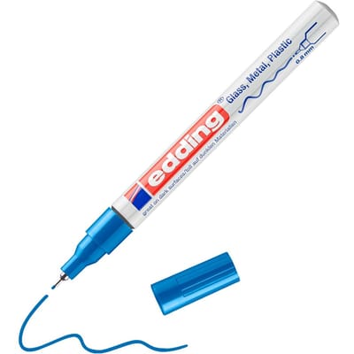 Edding 780 permanente marker Blauw Fijne punt 1 stuk(s)