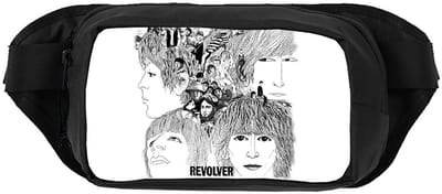 Rocksax The Beatles - Revolver Schoudertas - Wit/Zwart