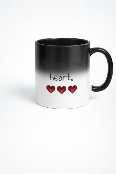 Magische Mok 'You Own My Heart' met Harten | Zelda Stijl | Warmtegevoelig Cadeau