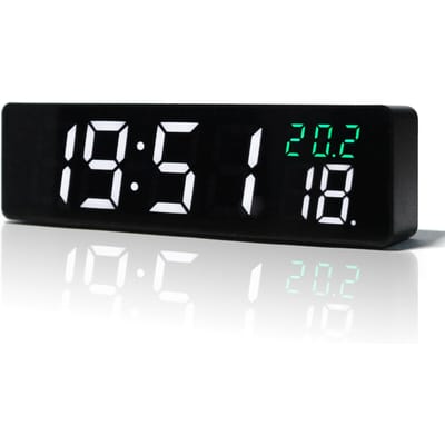 Nieuwe Groene WIFI Klok: Automatische Tafelklok met Hoge Precisie Tijdssynchronisatie en Acryl Design, Perfect Vaderdag Cadeau