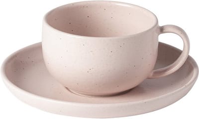 Costa Nova & Casafina - Koffiekop en schotel 'Pacifica' (Roze, 70ml)