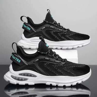 Zomer Herenschoenen Trendy All-match Casual Sportschoenen Luchtkussen Dikke zool Forrest Gump Schoenen Dunne Papa Schoenen Mesh Schoenen Herenmodellen 44