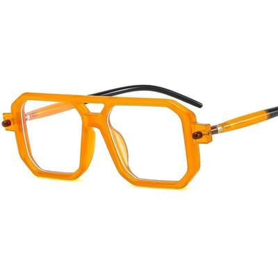 Vintage Vierkante Zonnebril Voor Mannen Mode 2023 Retro Dubbele Brug Mannelijke Zonnebril Brillen Holle Trendy Design Shades