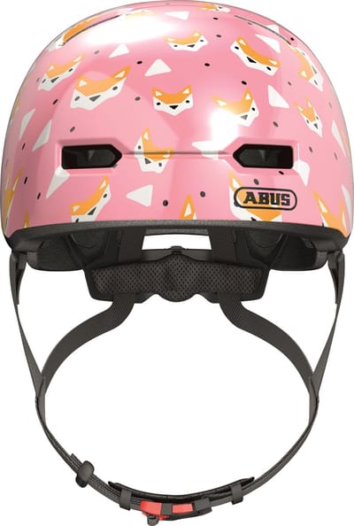 Fietshelm ABUS SKURB Kid rose foxes S - 45-50 cm - pink - Geschikt voor gebruik op kinderfietsen - 240 g