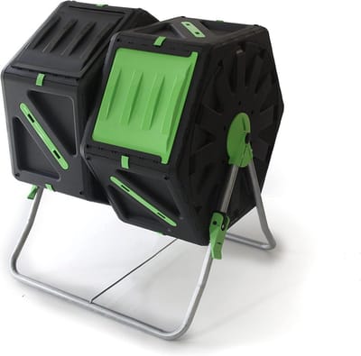 Professionele Dubbele Compostmolen voor Tuin- en Keukenafval - 140 Liter