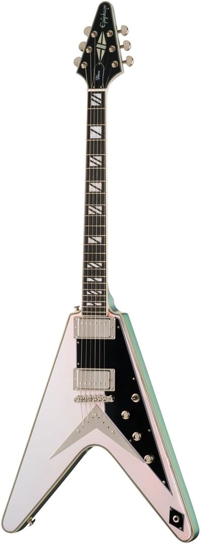 Epiphone Futura Flying V Custom Quicksilver Shift - Elektrische gitaar