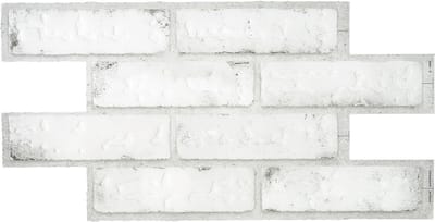 Smart Tiles Zelfklevende keuken achterwand voor keuken en badkamer Brik lichtgrijze baksteen 2 54,05cm x 27,58cm