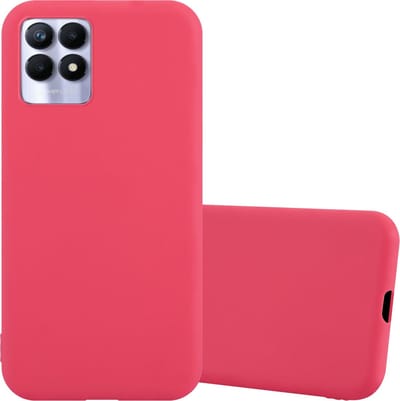 Cadorabo Hoesje geschikt voor Realme 8i / Narzo 50 4G in CANDY ROOD - Beschermhoes gemaakt van flexibel TPU silicone Case Cover