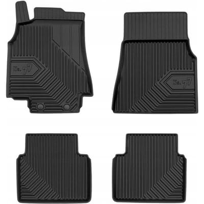 No.77 Premium Rubberen Mattenset - Geschikt voor Mercedes B-Klasse (W245) 2005-2011 - 4-delig - Hoogwaardig TPE - Geurloos - Zwart - FROGUM
