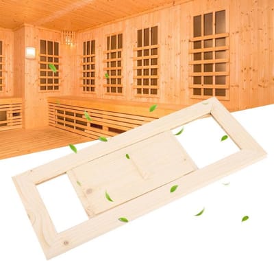 Rechthoekig Houten Ventilatierooster voor Sauna en Hamam - Perfecte Luchtventilatie