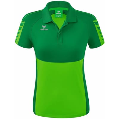 Erima Six Wings Polo Dames - Smaragd / Green | Maat: 36