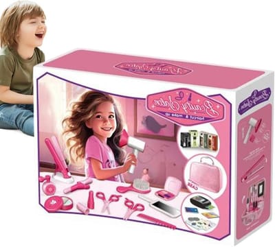 Kappersspeelgoed Set - Speelgoed Kapper - Fantasierijk Spelen - Realistische Styling - 24 x 18 x 8 cm - Meisjes