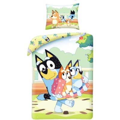 Bluey Dekbedovertrek - 140 x 200 cm - Polyester - Meerkleurig