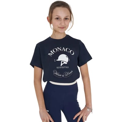 Katoenen meisjes-T-shirt Equestro Monaco