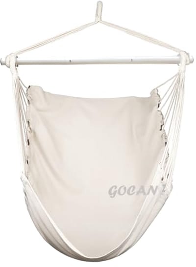 Hangmatstoel voor binnen en buiten - 110 x 150 cm voor 150 kg - Katoenen schommelstoel met brede zitting