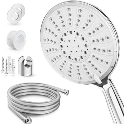Aurixi® Douchekop met Slang en Wandhouder - Douchekop - Douchekop Grohe - Zilver - 292cm x 15cm x 13cm
