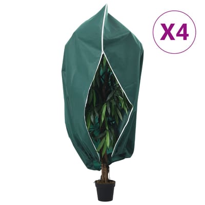 vidaXL - Plantenhoezen - met - ritssluiting - 4 - st - 70 - g/m² - 3,14x2,5 - m