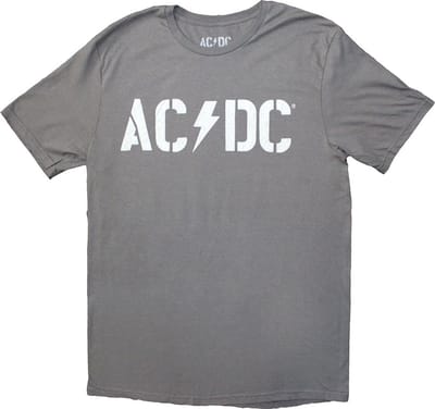 AC/DC - Logo PWR-UP EU Tour '24 Heren T-shirt - 3XL - Grijs