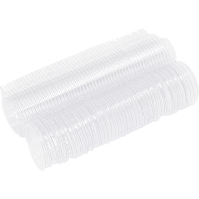 100 PCS Moules à Fondant Calmshell PET Séparés Transparents Trou de Suspension Contenant Vide pour Fondant pour Bougies DIY white