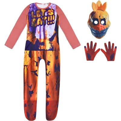 Chique Halloween Kostuum voor Kinderen Five Nights Freddyed Jumpsuit Cosplay Nightmare Bonnie Fnaf Freddy Anime Kerstcadeau voor K U 160 (12-13Y) blue