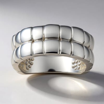 Cavill - Zilveren ring - 925 Sterling Zilver - Brede moderne ring - Glanzend & comfortabel - Tijdloos elegant sieraad unisex