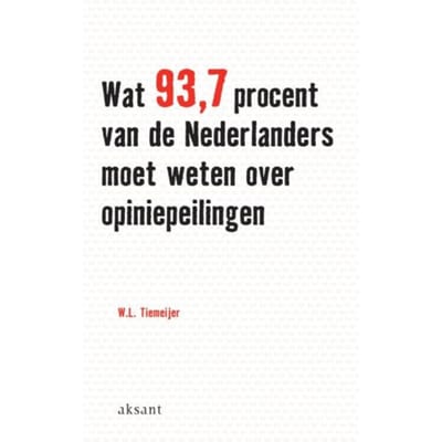 Wat 93.7 Procent Van De Nederlanders Moet Weten Over Opiniepeilingen - W.L. Tiemeijer