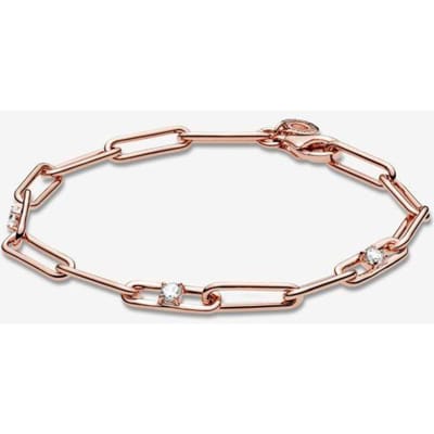 Vrouw Cadeaus Roségoud 925 Sterling Zilver Armband Past Originele Mode Bedels Voor Vrouwen Meisjes Dame Beste Cadeau Ooit 20cm beige