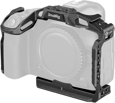 Camera Cage voor Canon EOS R5 Mark II - Aluminium Behuizing met Koudschuh, Schroefgaten en Snelle Ontgrendeling