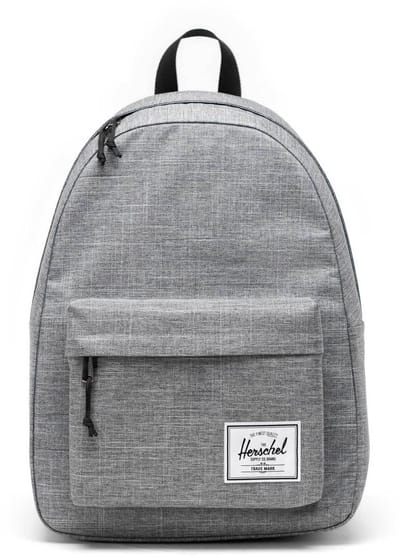 Herschel vrijetijdsrugzak rugzak met laptopvak Classic Backpack 26 L Raven Crosshatch grijs