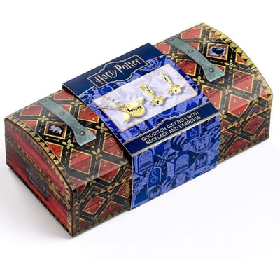 The Carat Shop - Harry Potter Zwerkbal Collector Geschenkdoos met Golden Snitch Halsketting en Oorbellen