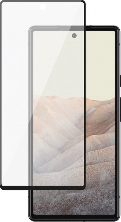 Bigben Connected, Screenprotector geschikt voor Google Pixel 6 Pro - Tempered Glass 3D & Anti-Scratch, Transparant zwart