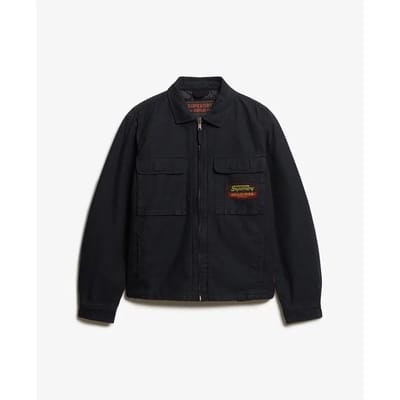 Superdry - Jas met rits en patches - Heren - Buitenjassen