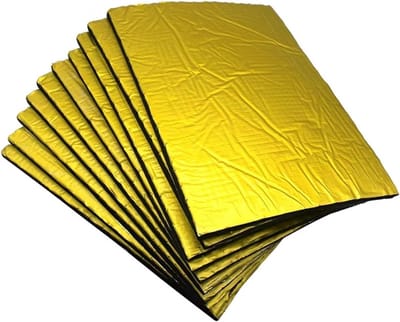 Isolatiepad Motorkap - Geluidsisolatie Warmte - Auto Comfort - Vlamvertragend Waterdicht - 25x18cm 5mm - Zilver