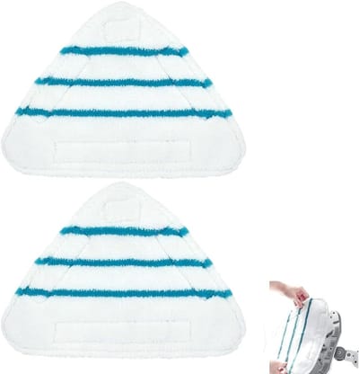 Set van 2 Microvezel Vervangpads voor Stoomreiniger met Driehoekige Caps voor Efficiënte Stoomreiniging