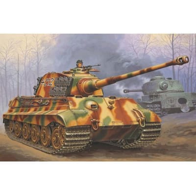 Revell Modelbouwpakket Militaire voertuigen - 03129 Tiger II Ausf.B Tank Plastic - 1:72 - Modelbouw