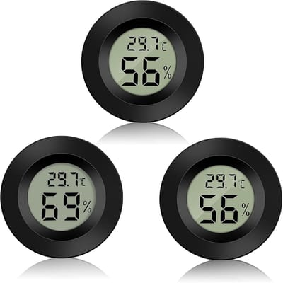Mini Hygrometer en Thermometer Set voor Binnen - Nauwkeurige Metingen van Luchtvochtigheid en Temperatuur - Geschikt voor Kassen, Babykamers en Huizen
