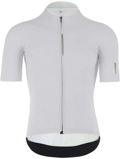 Q36.5 Pinstripe Pro Korte Mouw Wielertrui Wit XS Man