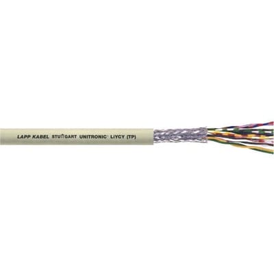 LAPP 35810/50 Datakabel UNITRONIC LIYCY (TP) 2 x 2 x 0.5 mm² Grijs 50 m