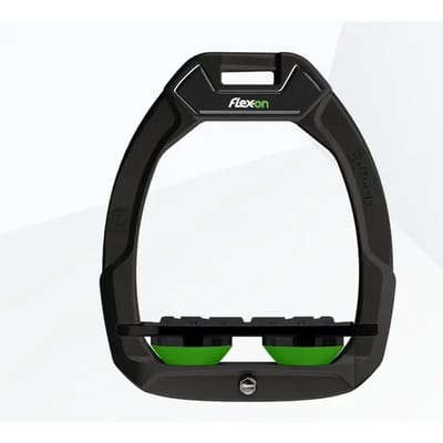 Zwart/groene platte grip veiligheidsbeugels Flex-On Safe-On