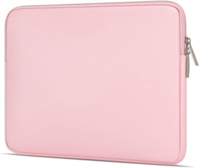 Laptop Sleeve - Computerhoes Laptoptas - Bescherming Laptop - Waterdicht Leer - 36 x 26 x 2 cm - Roze