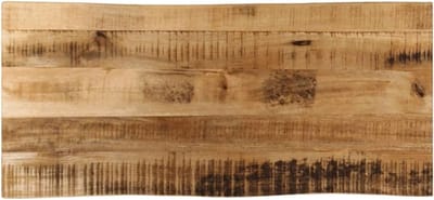 Massief Houten Tafelblad met Natuurlijke Rand 100x40x2.5 cm - Opzetblad Mango Hout
