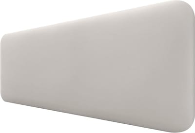 Hoofdbord Gestoffeerd - Hoofdeinde Bed - Slaapkamer Decoratie - Glad Afgerond Model - 160cm - Gebroken Wit