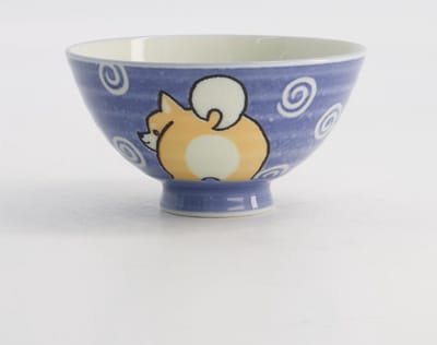 Tokyo Design Studio – Kawaii – Rijstkom – Shiba Hond – Blauw – 11.5x6cm 350ml