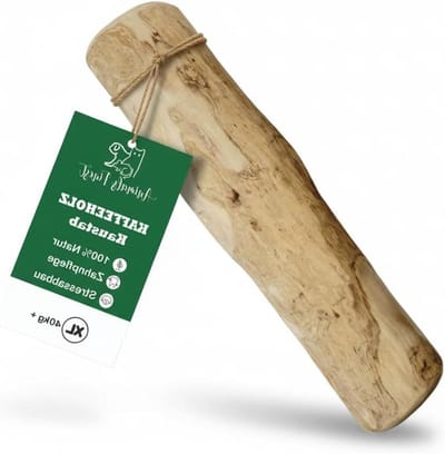 Kauwstaaf Hout - Natuurlijk Kauwspeelgoed - Tandverzorging Hond - Splinterarm Structuur - X-Large - Naturel